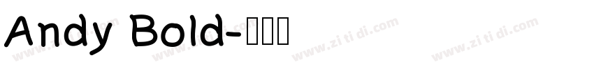 Andy Bold字体转换